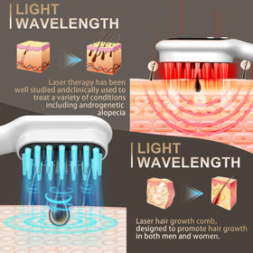 Apbier Laser Hair Growth Comb on table with packaging.