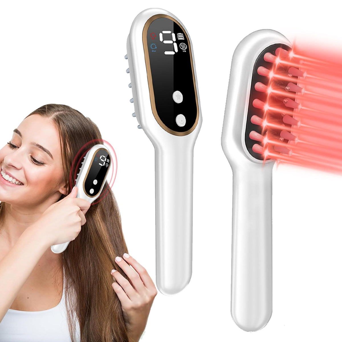 Apbier Laser Hair Growth Comb side view profile.