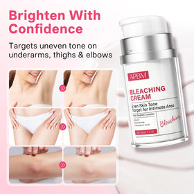 APBM Skin Lightening Cream inner thigh area for balanced complexion and comfort.