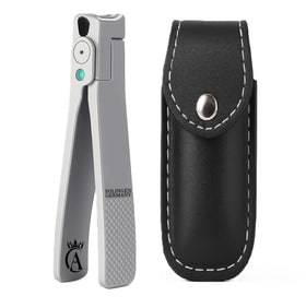 Apexay nail clipper closeup showing surgical stainless steel blades for precise trims.