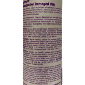 Aphogee Shampoo Damaged Hair label closeup highlighting key ingredients
