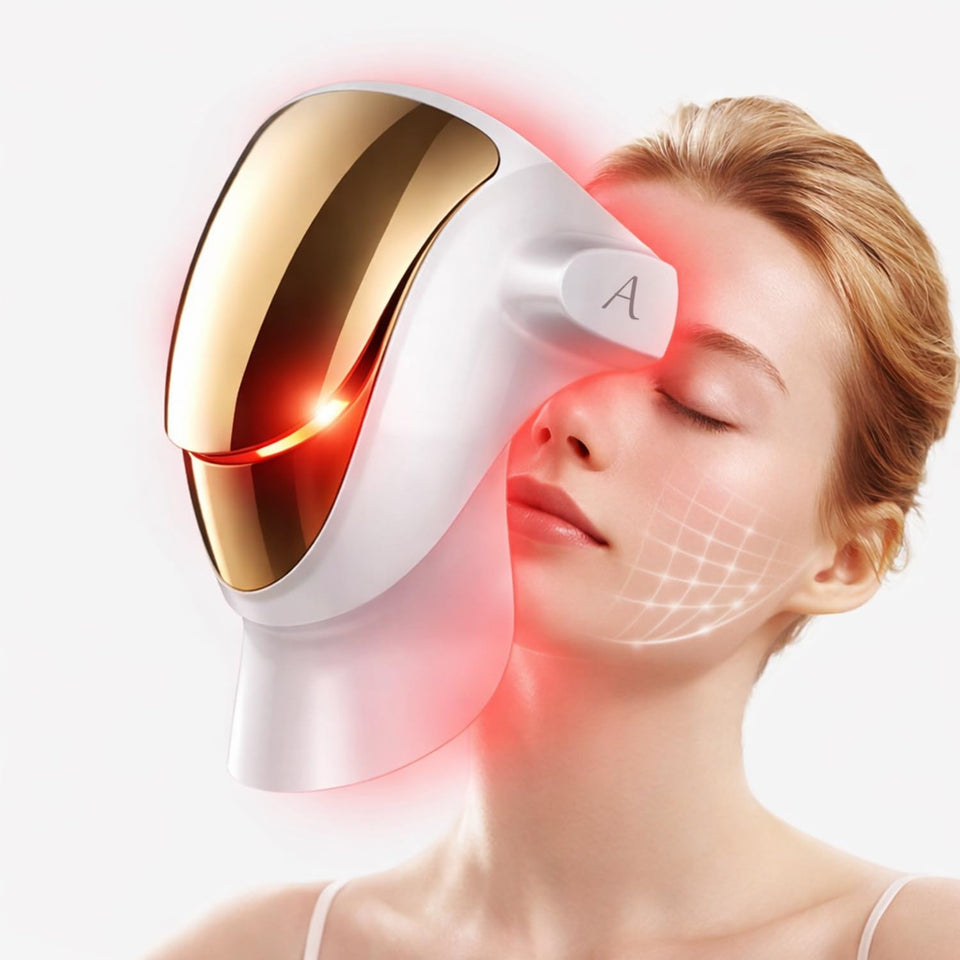 Aphrona Halo Face Mask front view with full-face LED coverage for at-home skincare.