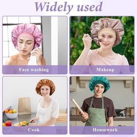 Aphumedc 20-pack satin bonnets ready for daily use and rotation