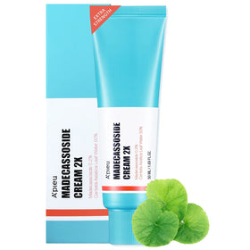 A'PIEU Madecassoside Cream jar close-up showing soothing hydration for sensitive skin.