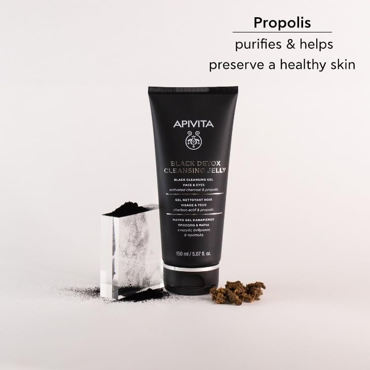 Apivita Black Detox jelly texture close-up