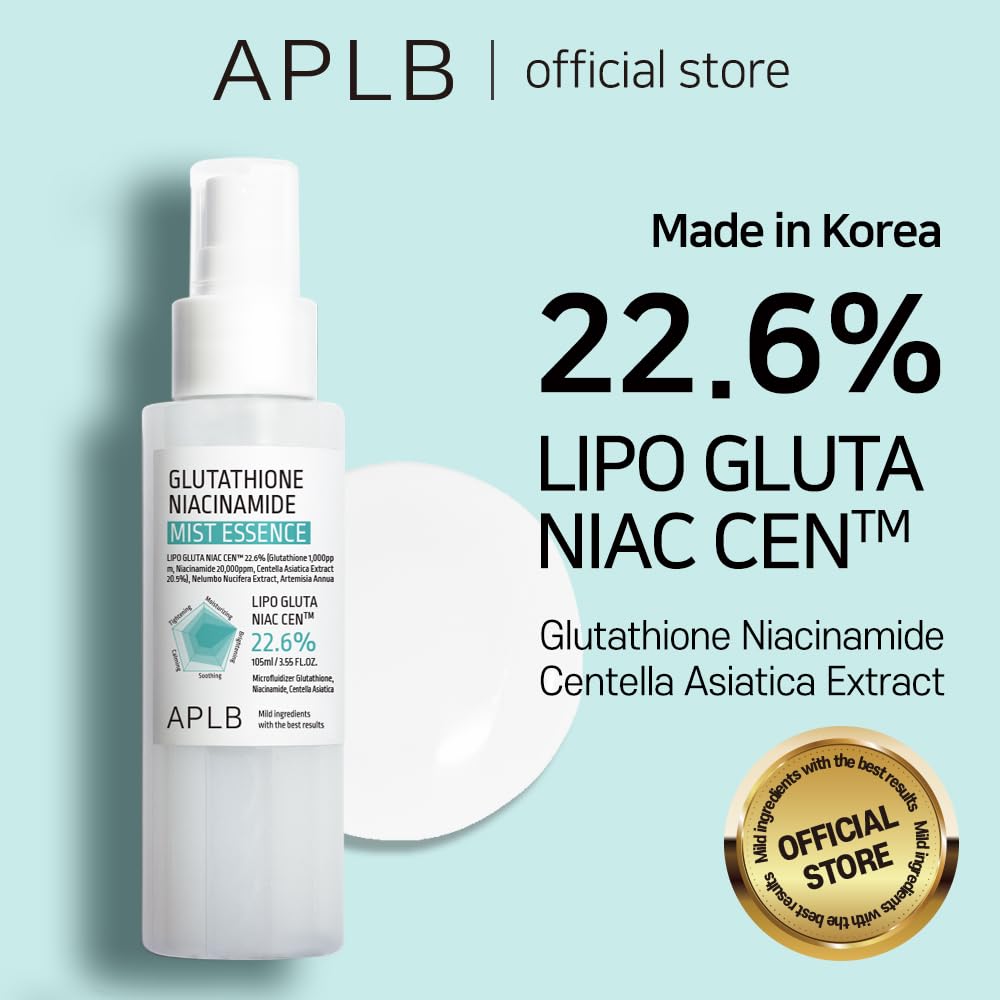 APLB Glutathione Niacinamide Mist Essence spray releases fine mist