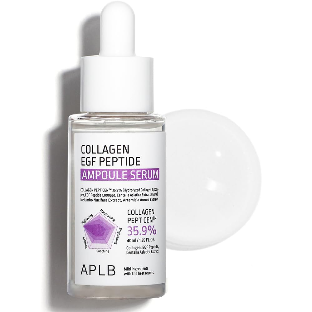 APLB Collagen EGF Peptide Ampoule Serum bottle with dropper for easy application