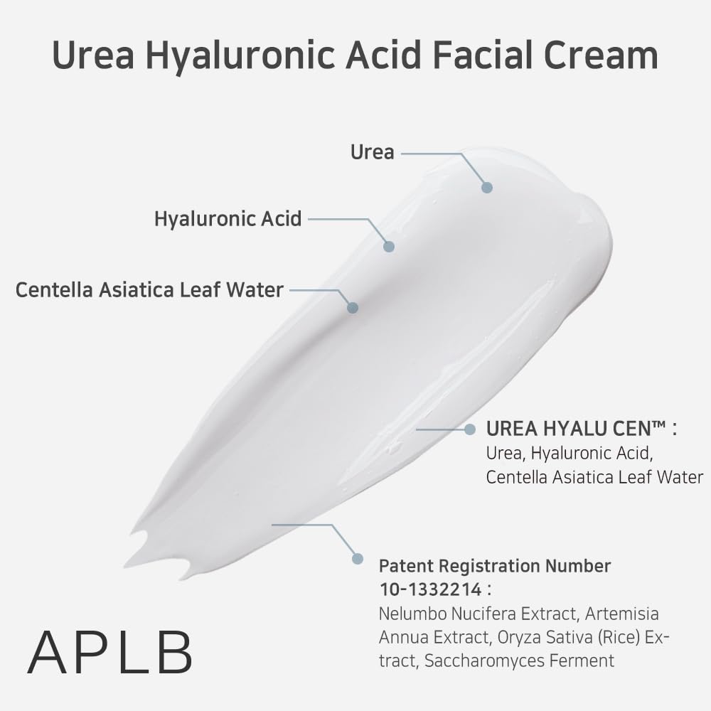 Cream texture swirl from APLB Urea Hyaluronic Cream.