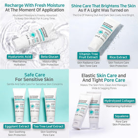 APLB Morning routine shot with cleanser preparing refreshed skin.