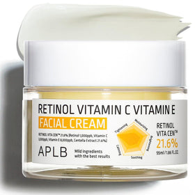 APLB Retinol Vita Cen bottle shows deep hydration for smoother skin.