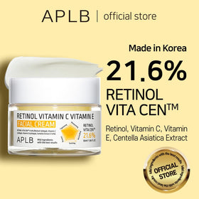 APLB Retinol Vita Cen cream tube close-up with creamy texture.