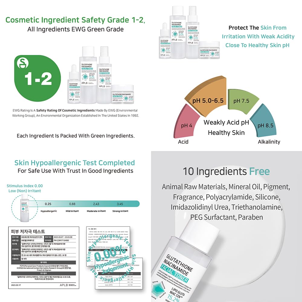 APLB Swirl of toner on skin demonstrates even application.
