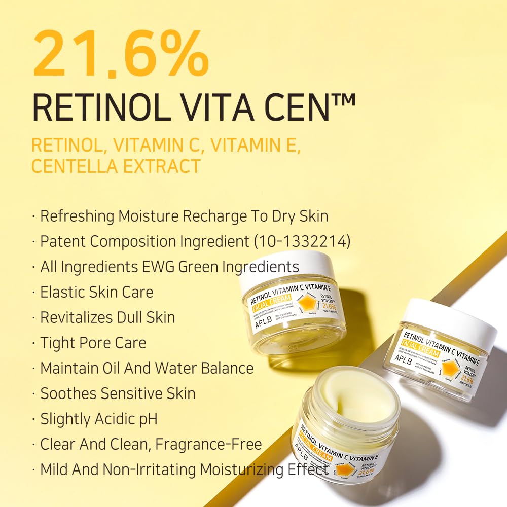 APLB Vita Cen Vitamin C boost highlights brightening effect.