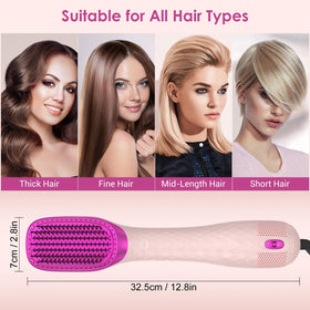 APOKE one-step dryer and straightener saves time while adding volume.