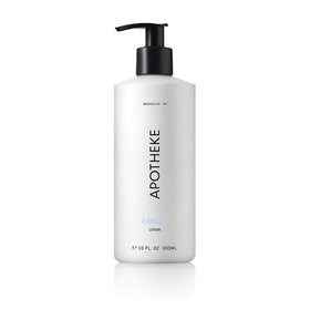 APOTHEKE Canvas hand and body lotion pour shows silky texture for quick hydration.