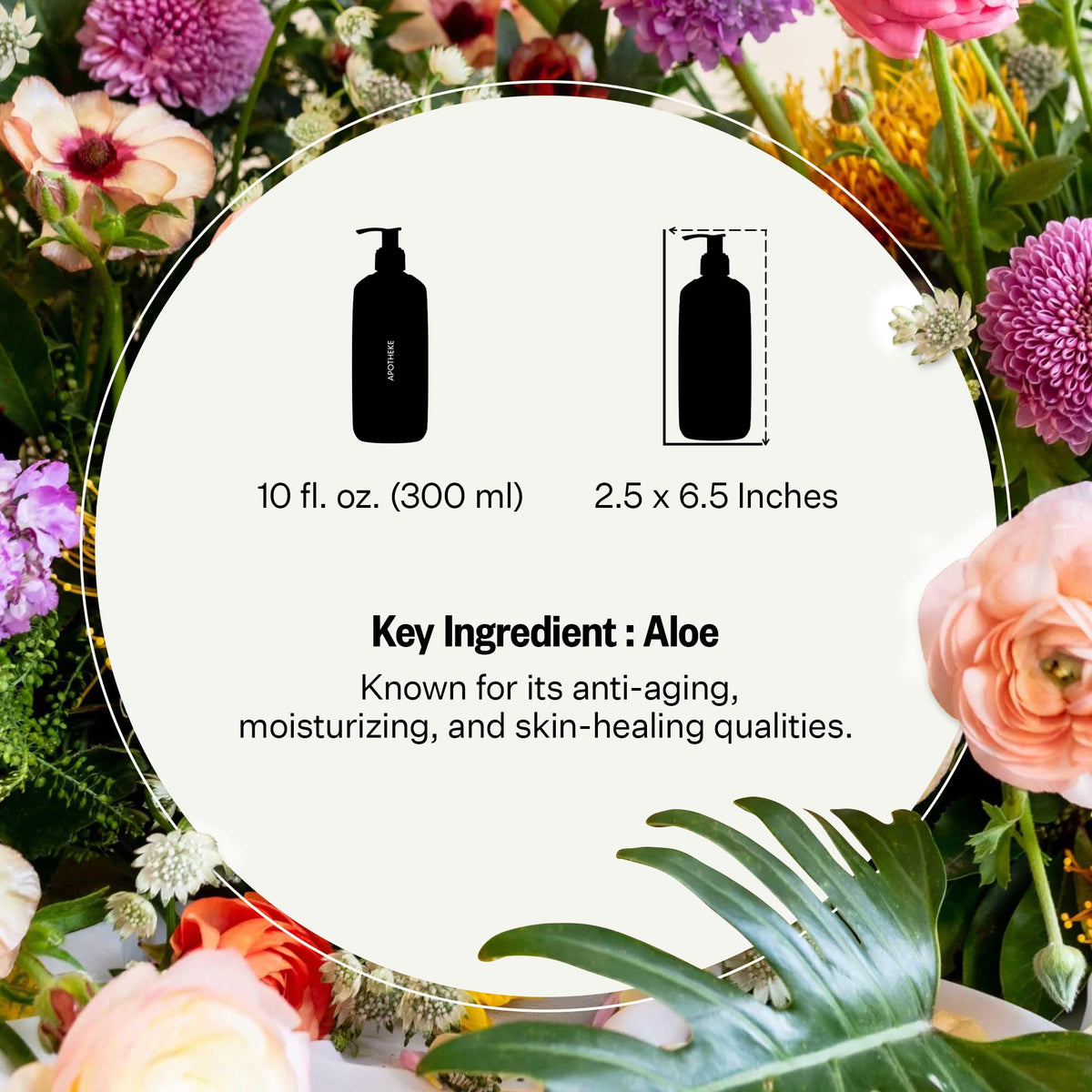 APOTHEKE Charcoal Hand & Body Lotion texture close-up.