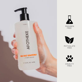 APOTHEKE Sea Salt Grapefruit gift-ready packaging signals luxury gifting.