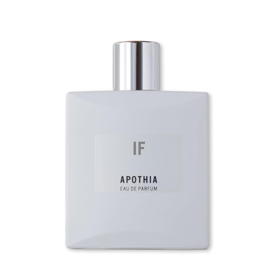 APOTHIA IF bergamot bottle pour, bright daytime opening.