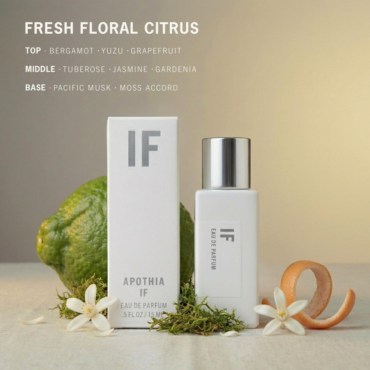APOTHIA IF bottle front view showcasing elegant packaging, ideal for gifting