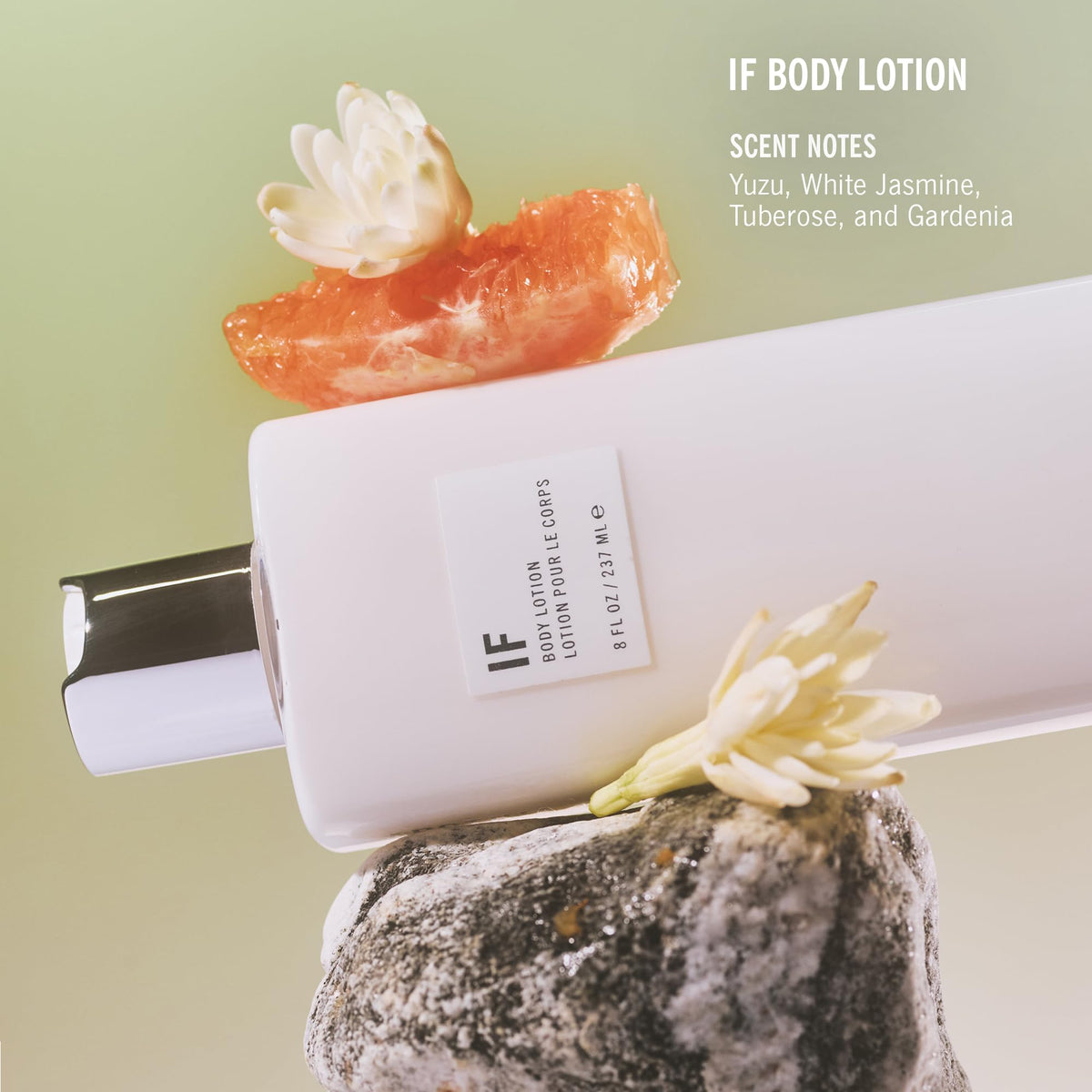 APOTHIA IF tuberose-jasmine bottle scene for a luxurious, fresh scent.