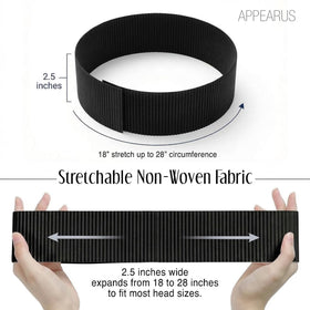 APPEARUS adhesive-tab closure with flat profile for snag-free hair management.