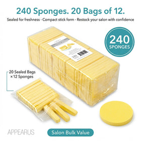 APPEARUS compressed facial sponges packaging box for storage and shipping.
