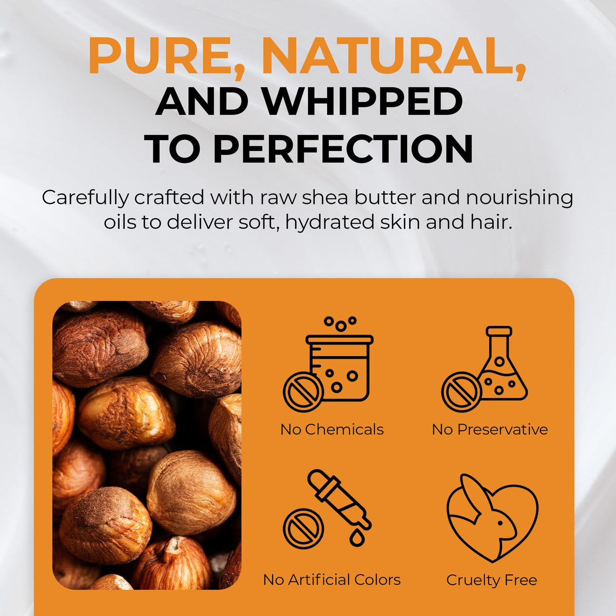 Applying butter to elbows and knees for smooth, comfortable skin.
