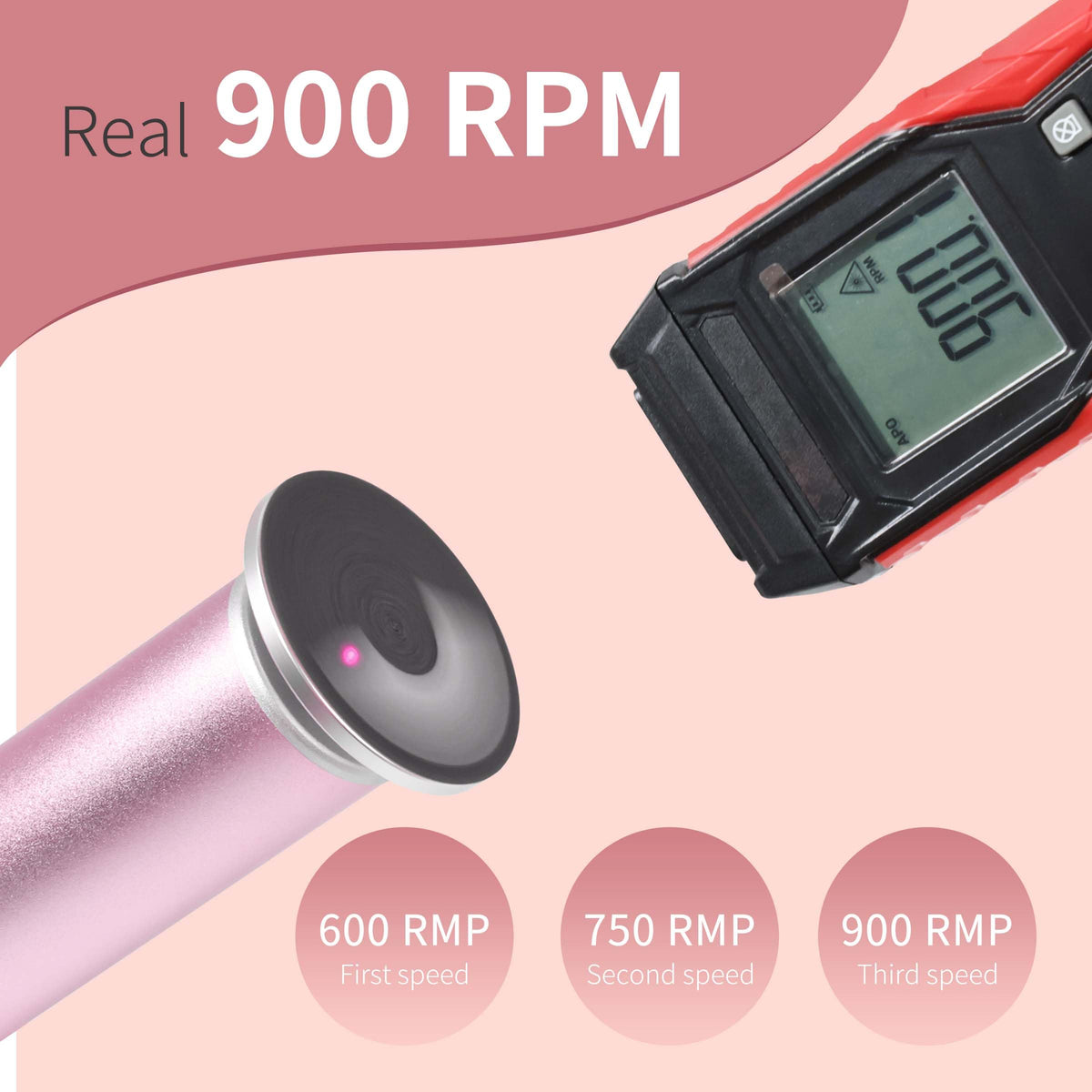 APRELM aluminum alloy housing provides durable, comfortable grip.