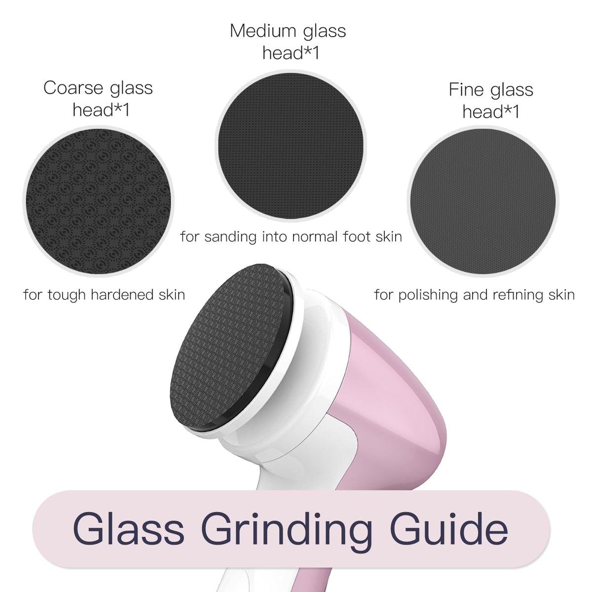 APRELM Glass Head Coarse for calluses helps quick removal of thick rough skin.