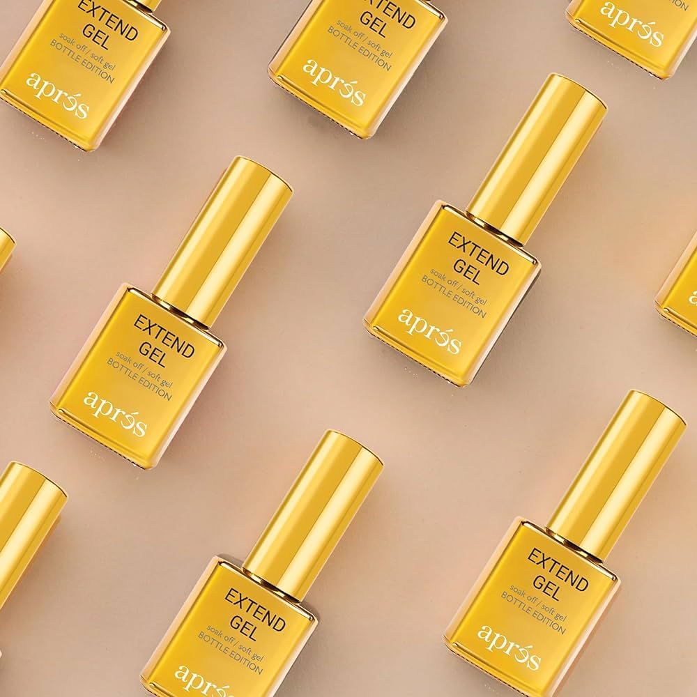 APRES Extend Gel glossy finish example for high-shine nails