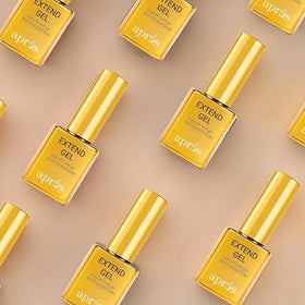 APRES Extend Gel glossy finish example for high-shine nails