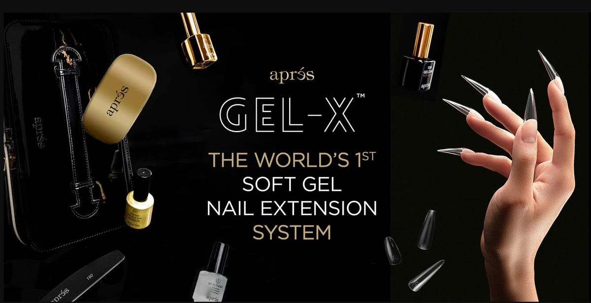 APRES Extend Gel nails ready pose with salon-like shine