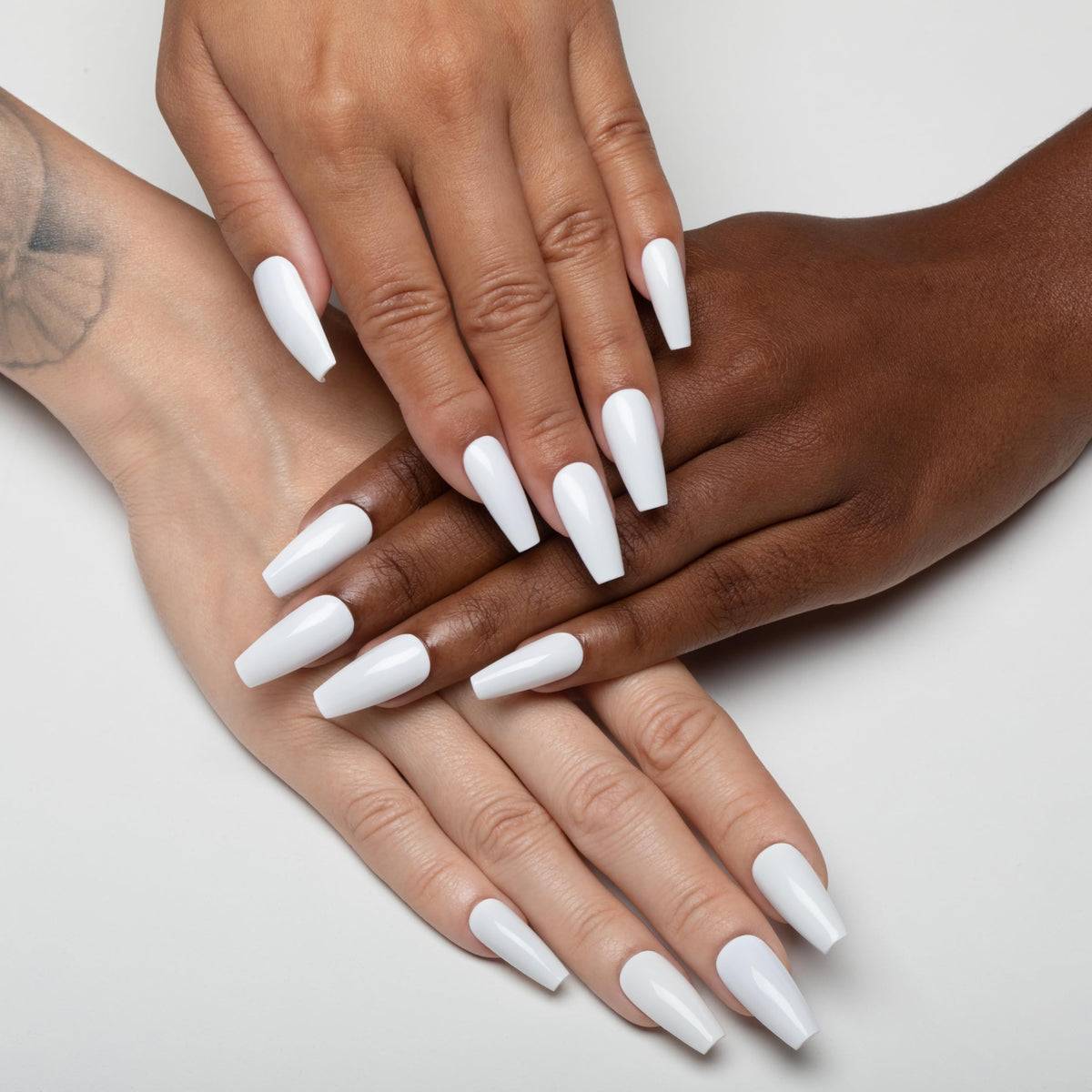Base coat in the set enhances adhesion for lasting color.