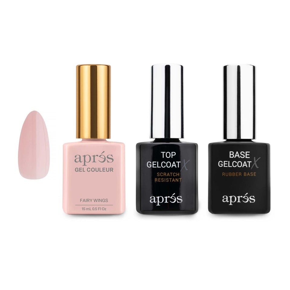 APRÉS Gel Color Trio bottle front shows bold color for fast manicures