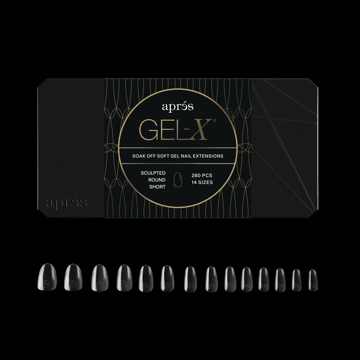 APRÉS Gel-X half sizes included for faster, precise fittings