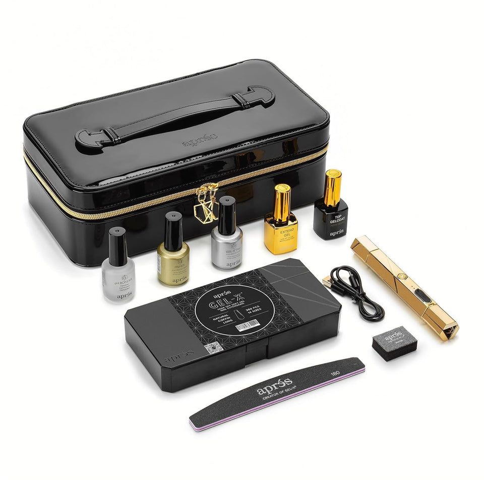 APRÉS Gel-X kit overview for professional nail extensions.
