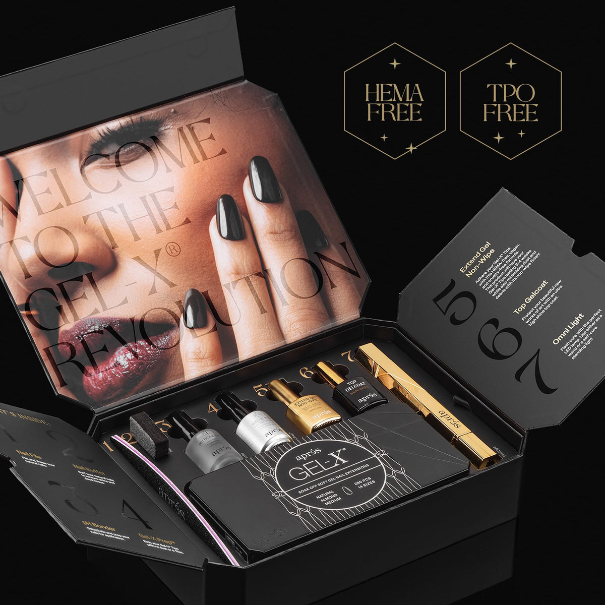 APRÉS Gel-X long-wear finish designed to last weeks with proper prep.
