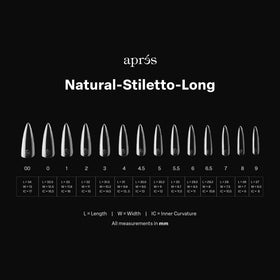 APRES Gel-X natural line provides a flat surface for wider nails.