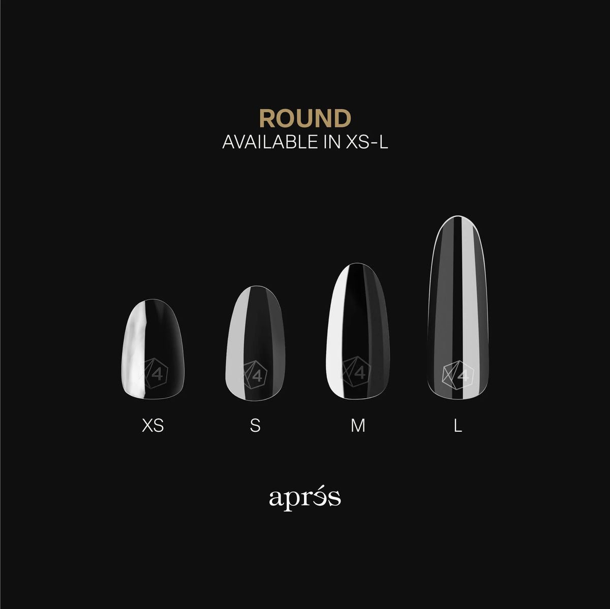 APRÉS Gel-X thicker free edge visible for durability.