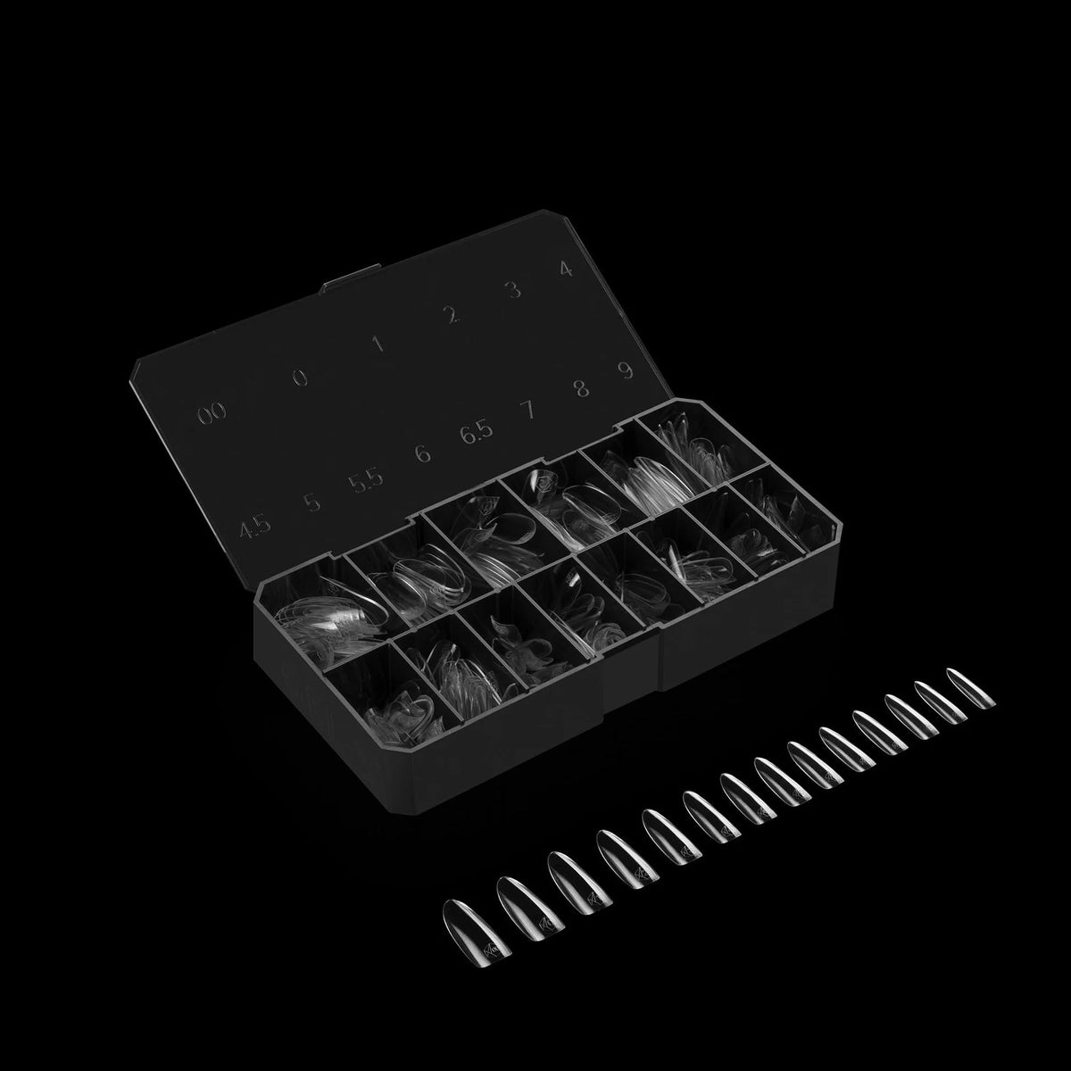 APRÉS Gel-X thin-base design close-up for smooth prep.