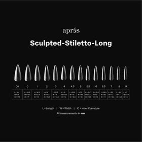Sculpted line Gel-X tips with high apex and deep C-curve