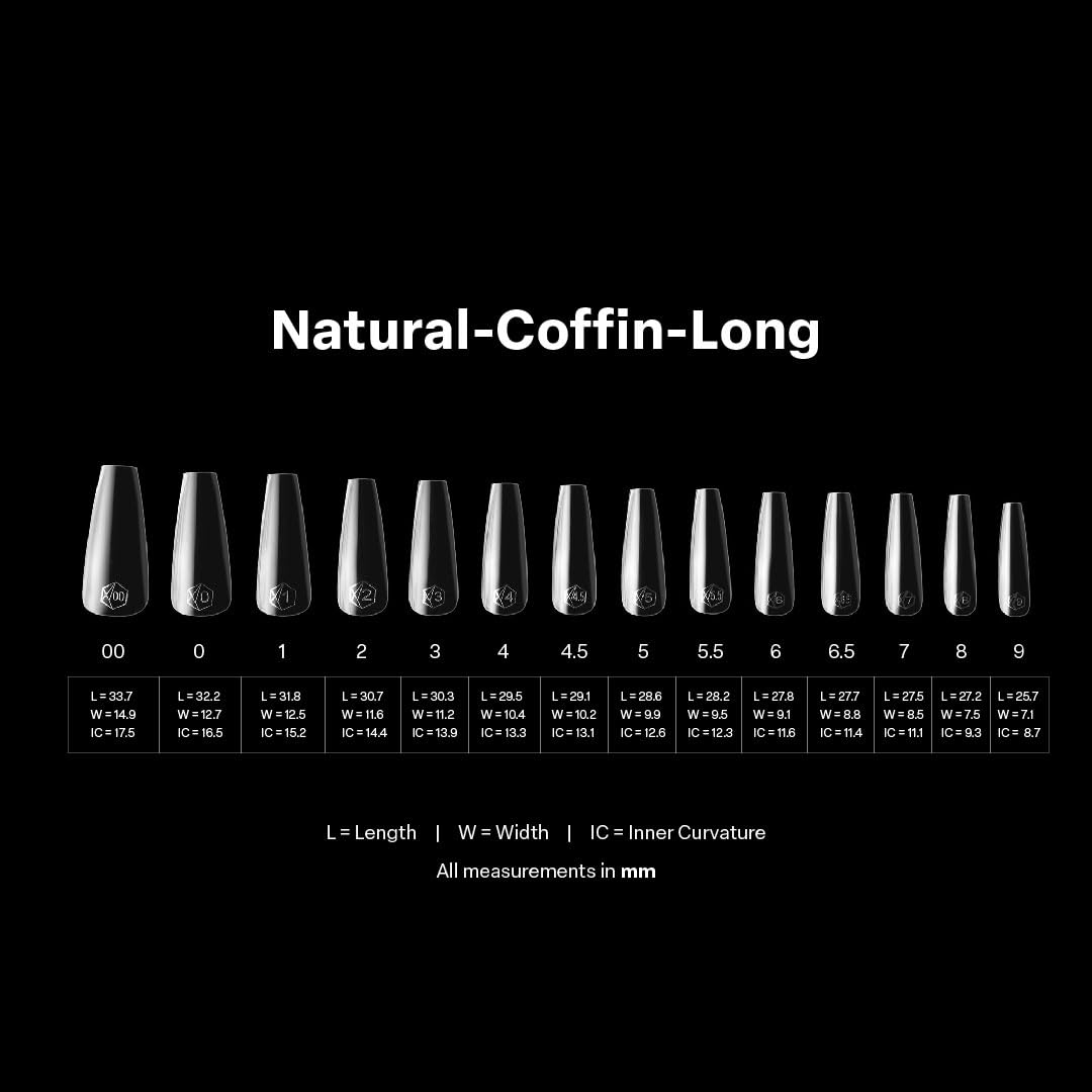 APRES Gel-X thicker-free-edge tips provide added strength with a natural look.