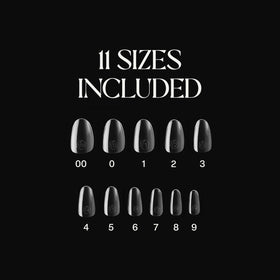 APRES Gel-X tips 00-9 sizes offering versatile nail shaping