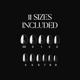 APRES Gel-X tips size 00-9 range enables precise, comfortable nail enhancements.