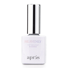APRES Heavenly Top Gelcoat cherub pink-red shade swatch for chic manicure