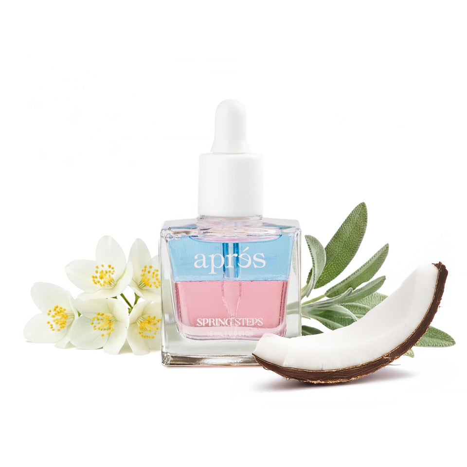 APRÉS Apres Light & Shadow Cuticle Serum bottle highlights nourishing oils for healthy-looking cuticles.