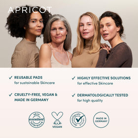 APRICOT LIBERTE DECOLLETE pad on skin shows comfortable fit
