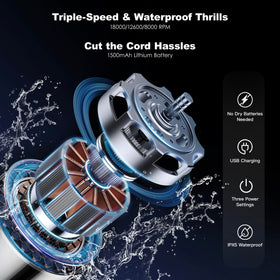 Aprilous quick-dry cycle shows brushes drying after cleaning