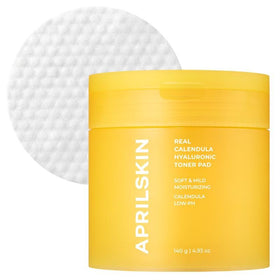 APRILSKIN Calendula PHA Toner Pad exfoliation for smoother skin and refined pores.