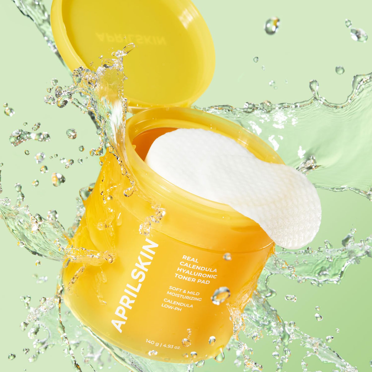 APRILSKIN Calendula PHA Toner Pad pore refinement after cleansing.